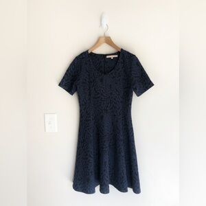 Anthropologie Hutch Jacquard Knit Mini Dress Fit and Flare Skater Skirt small